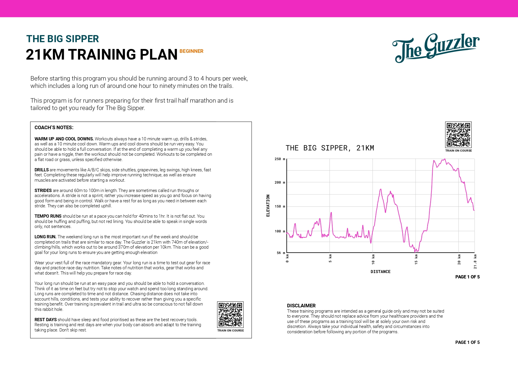 Download 21km Training Plan