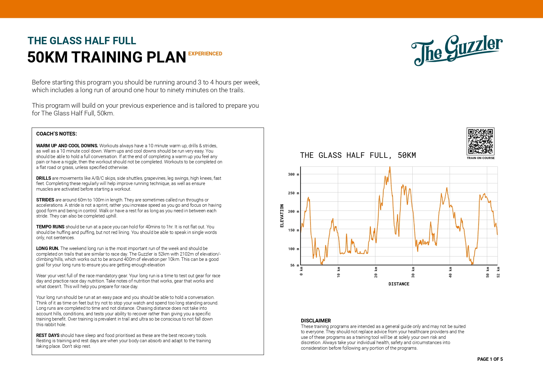 Download 50km Training Plan
